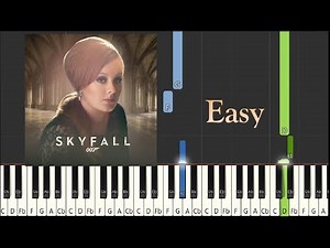 Skyfall - Adele | Easy Piano Tutorial