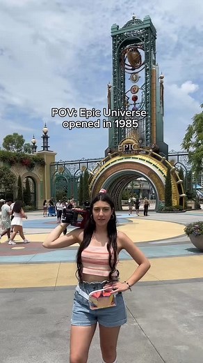 24K views · 3.5K reactions | Let’s just pretend Epic opened 40 years ago 凉 our 80s camera truly is a Time Machine⏰ #epicuniverse #camcorder #vintagecamera #80saesthetic #retroaesthetic #universalorlando #nostalgia #nostalgic | Jessicaandluis | Facebook