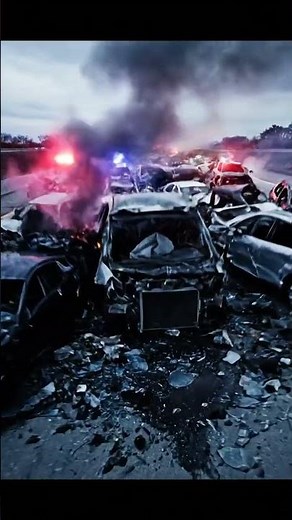 Massive Highway Pile-Up Aftermath 🚨 Shocking Multi-Car Crash Scene