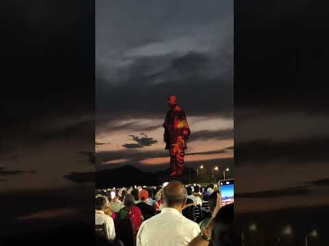 Statue of Unity Laser Light Show | Sardar Patel | Gujarat Night Beauty