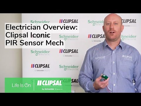 Clipsal Iconic – PIR Sensor Mech – Electrician Overview