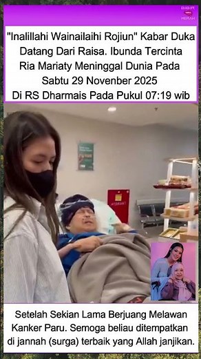 Kabar Duka, Ibu Raisa Meninggal Dunia 🥺 #raisa #raisaandriana #shortvideo