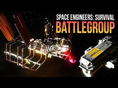 Splitsie Getting His Carrier Online... RIGHT?! - Space Engineers: Battlegroup Survival