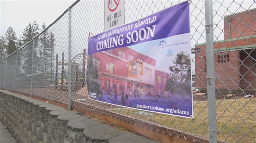 Parents, students, watch demolition begin at Spokane's Adams Elementary School