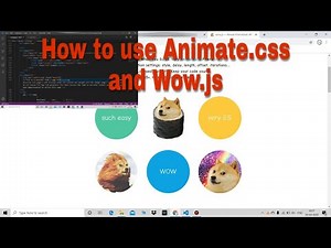 How to use Animate.css and wow.js in website | web development tutorial #10