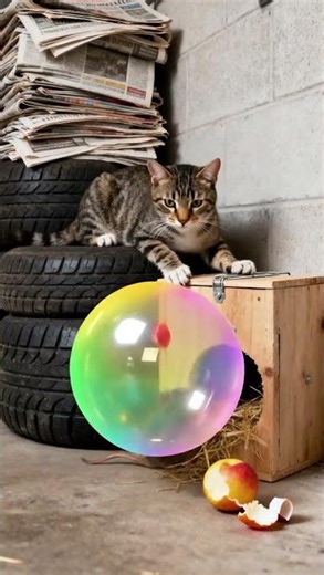 狡猾なネズミはネコの罠にかかった。#catlife #funny #orangecat#cute #cat #mouse 🐹🐱🐹#mousemurah