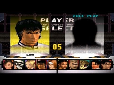 Tekken 3 - Law Playthrough (PSX)