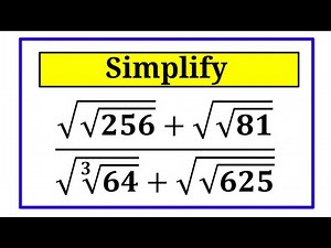 Square Root of Square Root Simplification Math