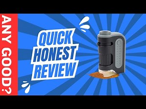Carson MicroBrite Plus 60x-120x LED Lighted Pocket Microscope, Handheld Microscope STEM Toy Review