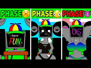 All Phases of Pyramixed Ms.FunPC in New SUS Incredibox Sprunki Human: From Phase 1 to Phase ???