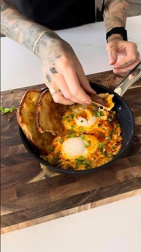 Creamy Cottage Cheese Eggs with Chili Oil | Quick Skillet Breakfast