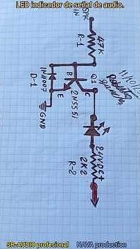 Simple circuits to view the audio signal in a homemade and professional audio amplifier.