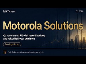 Motorola Solutions Q1 2026: Record Revenue & AI-Driven Growth Insights