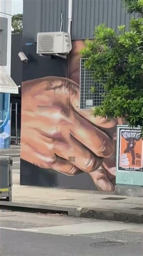 Arms And Hands ~ Painted Street Art - Marrickville | Sydney Australia .