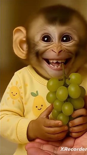 little Monkey Baby Smiling 😂 #smiling #smilingbaby #funny #monkey #monkeybaby #comedy