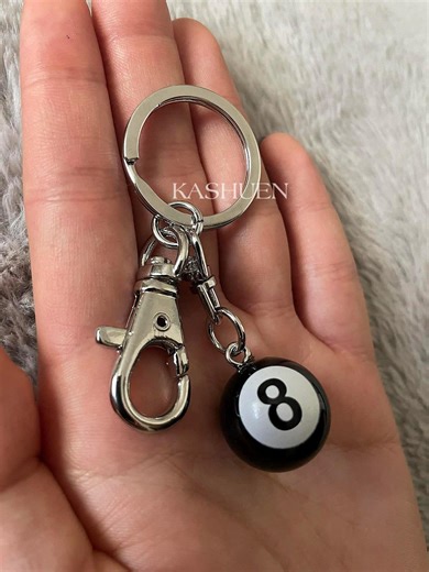 Billiard 3D Round 8 Ball Keychain, Pool Table Lovers Gifts, Cue Sports Snooker Lanyard Keyring Jewelry Friends Christmas 30th Birthday Gifts - Etsy