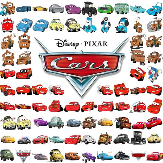 Cars SVG Bundle, Cars Svg, Lightning Mcqueen Svg, Cars PNG Clipart, for Cars Shirt or Birthday, Lightning Mcqueen Silhouette,cars Movie Svg - Etsy