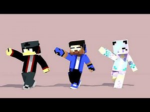 Shuffle Dance | Minecraft Animation | with my family