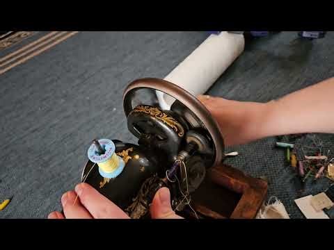Winding the Bobbin on a Singer 128k Sewing machine