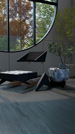 Cortova Arm Chair: Inspired by Blade Runner Architecture