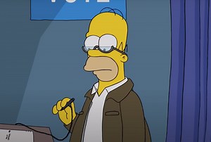 The Simpsons Video: Voting Is A Nightmare For Homer In Timely 'Treehouse Of Horror' Sneak Peek - TVLine