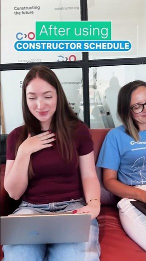 Before and after using Constructor Schedule!