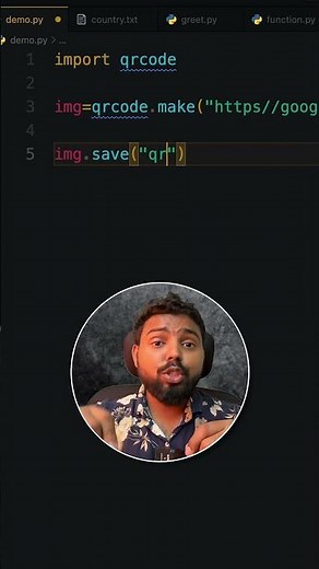 Generate QR Code in Python only in 3 lines #programming #codeandfun #learnpython