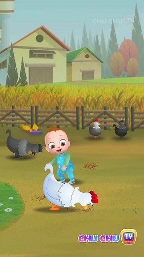 Hickety Pickety My Cute Hen - Learning Songs by #ChuChuTV #Shorts - Nursery Rhymes & Kids Songs