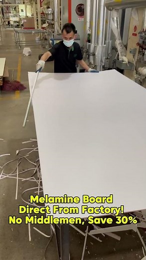Production process of melamine #board#mdf#melaminemdf