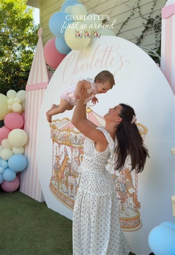 Charlotte’s First Birthday Merry-Go-Round Party Ideas