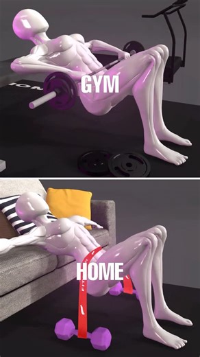 Home Workout App on Instagram: "Hip Thrusts Anywhere — Home or Gym 🍑 Download @fitonomyapp for guided glute workouts Strengthen and lift your glutes with hip thrusts, no matter where you train. Use a couch and resistance band at home or a bench and barbell at the gym. Follow proper form to maximize glute activation and get results, all with guidance from the Fitonomy app. #hipthrust #gluteworkout #fitonomyapp #homeworkout #gymworkout #bootybuilding #resistancebandworkout #glutegains #lowerbodyw