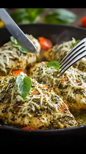 With juicy chicken and fresh, vibrant pesto, this dish bursts with flavor while staying simple to make. The herby sauce clings perfectly to every bite, creating a delicious, satisfying meal that’s perfect for a weeknight dinner or a cozy lunch.#ChickenRecipes | Recipe Stories