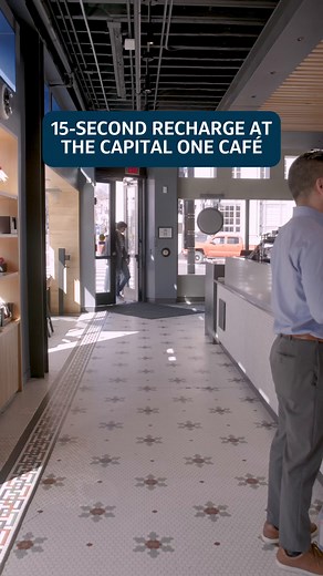 Stop by the Capital One Café to recharge. Everyone’s welcome, whether you bank with us or not. | Capital One