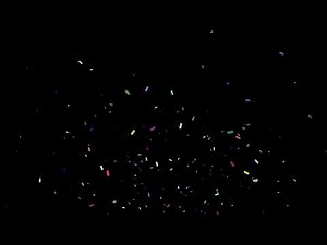 Party Poppers effects black screen