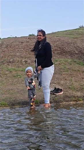 Is he scared or happy? Shreyansh vs. The River! 🌊🤔