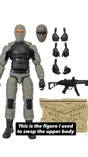 Jey on Instagram: "Just showing off the new action force upper torso bashed onto an older figure. . . . . . . . . . . . #actionfigures #kitbash #actionforce #valaverse #custom"