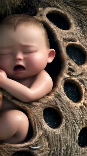 Heartwarming Sloth Mom Shields Crying Baby in Pouring Rain! 🐒😢🌧️ Scene 4