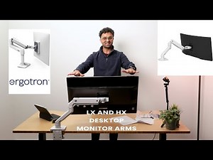 Ergotron LX and HX series arms full unboxing, setup and first impressions by Jassie from KECG Tech.