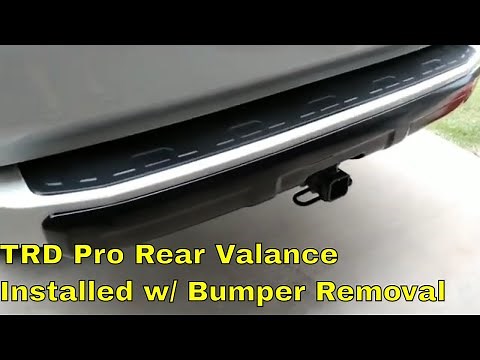 4runner TRD Pro Rear Valance Install w/Bumper Removal