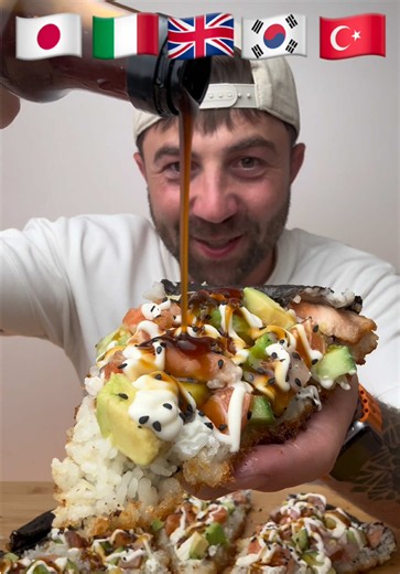 Crispy Sushi Pizza: First-Time Mukbang Taste Test