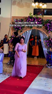 Here’s how our 18 Candles will flow with a unique twist:1️⃣ All participants will first line up and walk down the carpet toward the debutante while making their cutest faces. 💕2️⃣ After everyone has entered, each participant will take their turn to be introduced in the middle.3️⃣ They’ll share who they are and their heartfelt message for the debutante. ✨4️⃣ Their full message will be written on a prepared paper. 📝5️⃣ Before placing their message in the special box held by the debutante, the pa