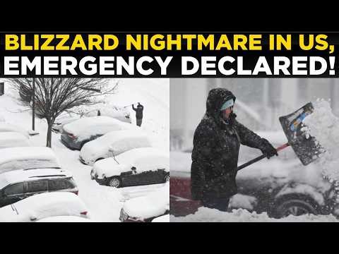 LIVE: New York PARALYZED by Deadly Northeast Blizzard, Flights Grounded, State of Emergency Declared