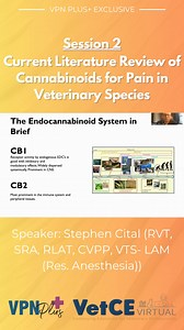 Explore more about cannabinoids for pain in veterinary species with...