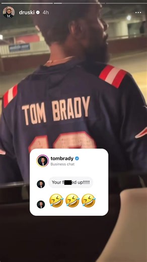 Tom Brady slid up on Druski's story 😂 (via @DRUSKI) #druski #tombrady #patriots