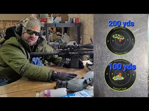 Farros .243 AR10 200 yards and 100 yds with 58gr VMAX in 9 degree Temps 🥶