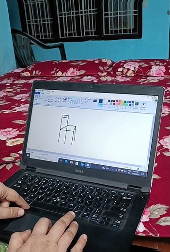 how to draw chair in ms paint 🪑🏆