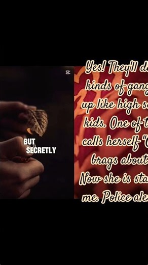 Jealous people who gang up against the subject are no-good people. Police alerted.