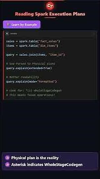 Reading Spark Execution Plans — WholeStageCodegen and Operators