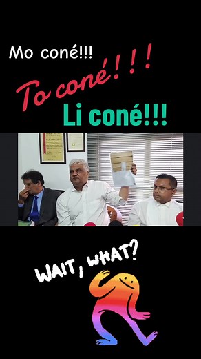 Eski toi to coné!?! Moi mo nepli coné!?! #fyp #foryoupage❤️❤️ #mauritius🇲🇺 #goviral #mocone🇲🇺 #mauritiuspolitics #ramavalayden #linionreform #fun