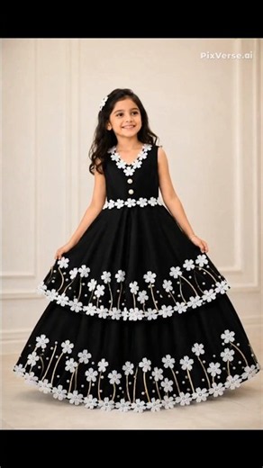 beautiful party wear frock #fashion #frock #baby frock #cutting and designing #trending #diy✨